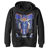Marvel Jungen Taskmaster Kostüm Hoodie Hoodie, Schwarz, M