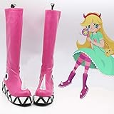 Anime Star Vs. Cosplay Schuhe Die Kräfte des Bösen Frauen Cosplay Stiefel Prinzessin Star Butterfly Pink European Size 39