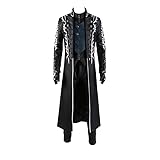 YXZCOS Kostüm Luxuriös 【Devil May Cry: DMC5 Vergil】 Cosplay Kleidung Karneval Kleid Halloween Bekleidung Fasching Party Game Rollenspiel Outfit Kostüme -M