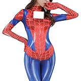 SNOMYRS Sexy Cosplay Spinne Kostüm Frauen Super Hero Outfits Jumpsuit Plus GrößE FüR Halloween Karneval Party