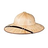 Boland 95464 -Tropenhelm Stroh, Safari, Ranger, Guide, Reisebegleiter, Hut, Kopfbedeckung, Accessoire, Kostüm, Karneval, Mottoparty