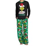 Weihnachtsschlafanzug Weihnachts Schlafanzug Kinder Grinch Fleece Onesie Kinder Christmas Pyjama Couple Jumpsuit Weihnachten Familie Damen Pyjama Weihnachten Grinch Weihnachten Nachtwäsche