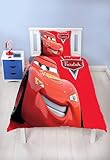 Shaari 3D Drucken Cars Bettwäsche Set 135x200,Microfaser Einzelbett 1 Bettbezug Mit Reißverschluss + 1 Kissenbezüge 80x80