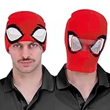 Concept One Unisex Marvel Spider-Man Miles Morales Roll Down Cuff Strickmütze Winter Skull Cap Beanie-Mütze, rot, Einheitsgröße