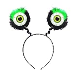 Widmann 09685 - Haarreif mit Augen und Federn, Accessoire, Monster, Mottoparty, Karneval