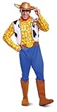 Disguise Toy Story Unisex Adult Deluxe Woody, Multi, XX-Large (50-52) Costume