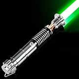 Smooth Swing Luke Duell Lichtschwerter, RGB 16 Farben Lichtschwert mit Bewegungssteuerung | 16 Sound Fonts Metallgriff Lightsaber FX Schwert für Erwachsene Geschenk, USB-C Aufladung