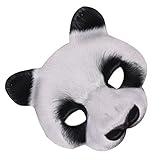 ABOOFAN Panda-maske Maskerade Für Männer Maskerademaske Für Männer Urlaubsparty Gefallen Halloween-party-masken Zootiermasken Für Kinder Cosplay-tier Abschlussball Mann Kleidung Eva Weiß