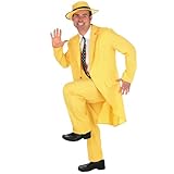 Fun Shack Gelber Anzug Herren, Faschingskostüm Herren Anzug, Tuxedo Mask Kostüm, Zirkus Kostüm Herren, Film Kostüme Herren, Comic Anzug Herren, Comic Kostüm Herren, Cosplay Kostüm Herren - M