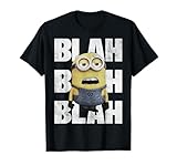 Despicable Me Blah Blah Blah Bored Minion Movie Graphic T-Shirt