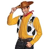 Disney Offizielles Toy Story Kit Woody Kostüm Herren, Sheriff Cowboy Kostüm Herren mit Hut, Faschingskostüm fur Erwachsene Karneval Geburstag Costume