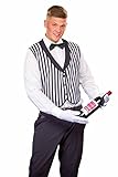 Festartikel Müller Herren Kostüm Butler Weste schwarz-weiß Karneval Fasching Gr.54