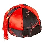 W WIDMANN MILANO Party Fashion 10672 - Hut Chinese, Mandarin-Hut, Kopfbedeckung, Mottoparty, Karneval