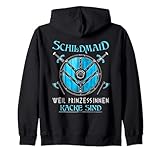 Schildmaid - Weil Prinzessinnen kacke sind Wikinger Damen Kapuzenjacke