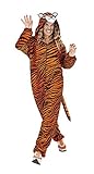 Rubies S8436 Tiger Kostüme für Erwachsene, Unisex, Braun, Schwarz, Talla única