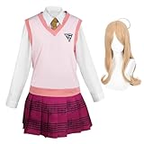 Xinchangda Akamatsu Kaede/Nagito Komaeda/Mikan Tsumiki/Yumeno Himiko/Ouma Kokichi/Sonia Nevermind/Nanami Chiaki Cosplay Kostüm Schuluniform Kleid Junge Mädchen Halloween Anzug Outfit
