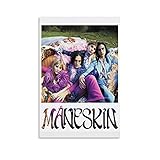 KFMD Rap Rock Alternative Rock Band Maneskin Poster Damiano David Leinwand Wandkunst Dekor Poster Indoor Bar Cafe Dekorative Malerei 30 x 45 cm