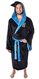 Harry Potter Fleece-Plüsch-Bademantel mit Kapuze für Erwachsene, Gryffindor, Slytherin, Ravenclaw, Hufflepuff, Hogwarts, Ravenclaw, Einheitsgröße