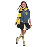 Rubie's Official Harry Potter Hufflepuff Deluxe-Schal, Kostümzubehör für Kinder und Erwachsene, Einheitsgröße, Alter ab 6 Jahren Halloween