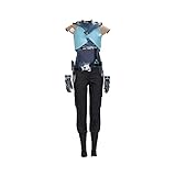 YXZCOS Kostüm Luxuriös （VALORANT: Jett） Cosplay Kleidung Halloween Kleid Karneval Bekleidung Party Kostüme Outfit -M