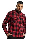 Brandit Check Shirt Herren Baumwoll Hemd L Red-black