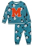 Disney Mickey Mouse Outfit | Set Aus Sweatshirt Und Jogginghose Für Jungen | Trainingsanzug Für Kinder | 104 | Offizielle Mickey-Mouse-Ware
