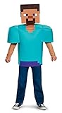 Disguise Offizielles Minecraft Kostüm Kinder Jungen Minecraft Steve Kostüm Classic Faschingskostüme Kinder L