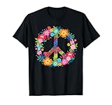 Peace Love Hippie Design - 60er 70er T-Shirt