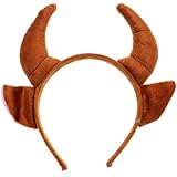 OX Horn Form Stirnband Tierohren Plüsch Kopfbedeckung Party Cosplay Kostüm Kopfschmuck Haarband Kopfschmuck ( )