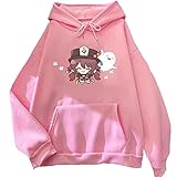 ADITIRCP Genshin Impact Hoodie Hu Tao Cosplay Kostüm Langarm Sweatshirt Unisex Anime Spiel Cosplay Pullover Pulli