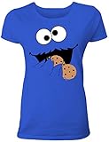 Lustiges Keks Monster T-Shirt für Frauen/Damen T-Shirt