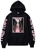 OLIPHEE Unisex Hoodie Fashion Casual Sweatshirt Cosplay Kostüm (XL,Aschwarz-2)