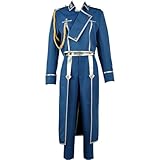 GeRRiT Anime Fullmetal Alchemist Roy Mustang Cosplay Costume Uniform Halloween Christmas Suit for Unisex