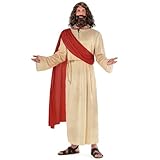 Morph Jesus Costume, Kostüm Jesus, Bibel Kostüm Herren, Krippe Kostüm Herren, Messias Kostüm - XXL