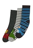 ONOMATO! Avengers Hulk Iron Man Captain America Jungen Kinder Socken 3 Paar, Größe:27/30