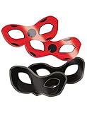 amscan 8 Masken aus Karton Ladybug