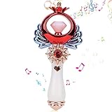 VGEBY Magic Fairy Stick, Sailor Moon Stab Zauberstab Kinder Leuchtende Prinzessin Stick Kinder Musik Fairy Zauberstab Kinder Sailor Moon Stab Zauberstab Mit Licht und Musik für Party Garden Home Yard