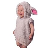 WERNZATT-Kleinkind Halloween Tier Kostüm Niedliche Kuh Lamm Hase Wal Kostüm Baby Strampler Cosplay Outfit (Lamb, 2-3 Years)
