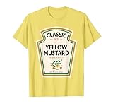 2021 Halloween Costumes for Couples Zajoo Gelb-Senf-Halloween-Kostüm, passender Ketchup-Senf. T-Shirt
