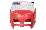 Simba 109402092 - PJ Masks Maske Eulette, mit elastischem Gummiband, zum Verkleiden, rot, 20cm, für Kinder ab 3 Jahren
