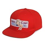 Nofonda Forrest Gump Cap Bubba Gump Shrimp Co Kostüm Snapback Hut Geschenk (Rot) (Größe: Einheitsgröße), rot, Einheitsgröße