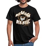 Spreadshirt - Limitierte Edition - Die Wilden Kerle Logo Mit Illustrator-Signatur Männer T-Shirt, M, Schwarz