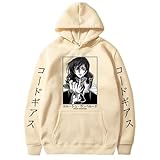flowereyes Klassischer Anime Code Geass Lelouch of The Rebellion Kapuzenpulli Lelouch Lamperouge Hoodies Code Geass Lelouch Muster Pullover Lelouch Outfit Winter Neue Oberbekleidung