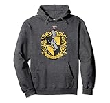Harry Potter Drawn Hufflepuff Crest Pullover Hoodie