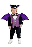 Ciao- Kleine Fledermaus Kostüm Verkleidung Strampler Baby (Größe 2-3 Jahre) mit Haube