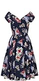 Hell Bunny Misa Midi Dress Frauen Mittellanges Kleid Multicolor S
