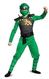 Disguise Offizielles Lego Ninjago Kostüm Kinder Jungen Lloyd Grün Faschingskostüme Kinder L