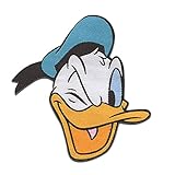 Disney Mickey Mouse Donald Duck - Aufnäher, Bügelbild, Aufbügler, Applikationen, Patches, Flicken, Zum Aufbügeln, Größe: 7,4 x 7 cm
