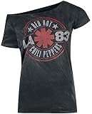 Red Hot Chili Peppers Distressed Logo Frauen T-Shirt schwarz XL 100% Baumwolle Band-Merch, Bands