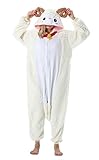 SimZoo Unisex Pyjamas Onesies Tiere Kostüm Cosplay Erwachsene Karneval Nachtwäsche Halloween Schlafanzug Fasching Einteiler,Ziege